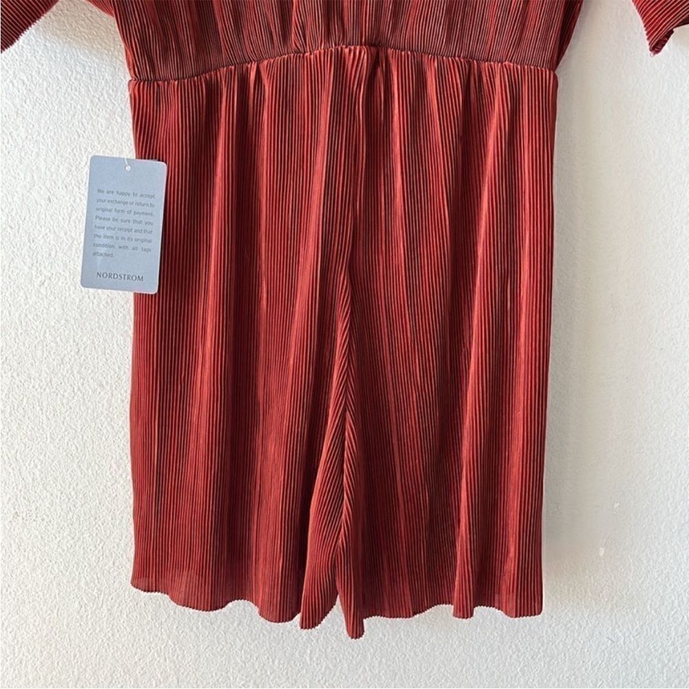 ASOS Miss Guided Rust Pleated Romper - Picture 7 of 12
